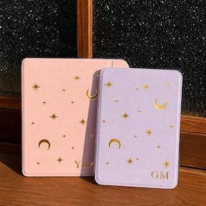 Detachable Magnetic Kindle case, Personalised Initials Kindle Paperwhite 7" 2024 case, Kindle Gen 10th 11th 6" Case, Kobo Libra Case Gifts image 2