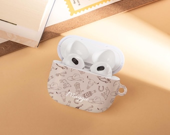 Cowboy Personalised Airpods Case Cover For Airpods 4 / Pro 3, Custom AirPods 1/2/3 Case, All New AirPods Pro Case, Cool Gifts For Him