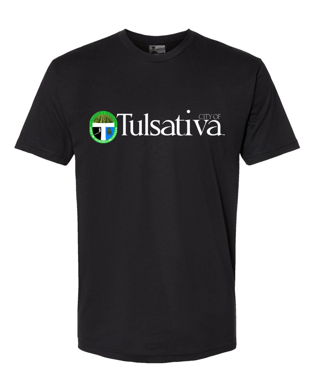 TULSATIVA Tulsa, Oklahoma Logo Parody Cannabis Soft Shirt Weed Pot Leaf 420 Blunt Funny Tshirt