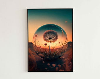 Illuminated Dandelion Globe