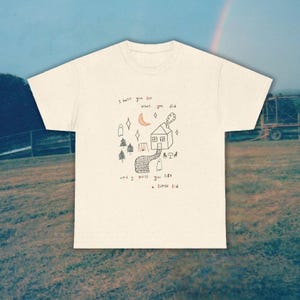 Phoebe Bridgers motion sickness illustration t shirt: I hate you for what you did.
