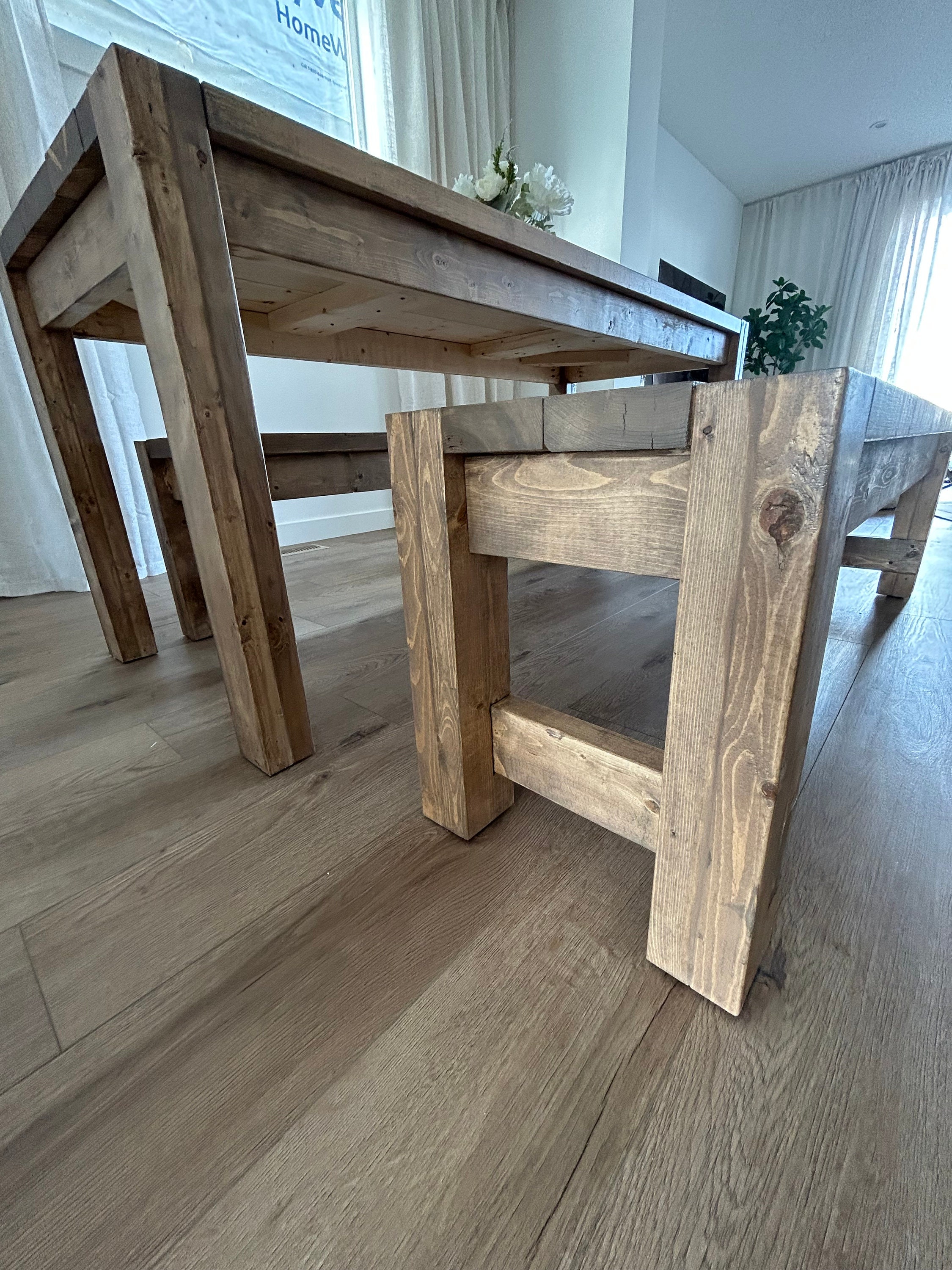 View of Plans: Minimalist Modern Bench - Etsy