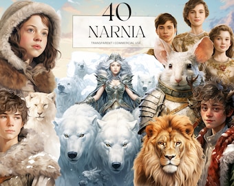 Acuarela Narnia Clipart, Reina de las Nieves imprimible Bruja Maga Png, Alicia encantada en el país de las maravillas Arte Impresión Descarga digital Svg Uso comercial
