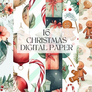 Aquarell Weihnachten digitale Papier Clipart, druckbare Schneemann Kiefer Bäume Png, Weihnachtszeiten Art Print digitaler Download SVG kommerzielle Nutzung