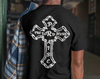 Maglietta con lode al Signore Gesù, abbigliamento cristiano, maglietta basata sulla fede, maglietta con versetti della Bibbia alla moda, maglietta unisex per gruppi religiosi, maglietta per l'adorazione