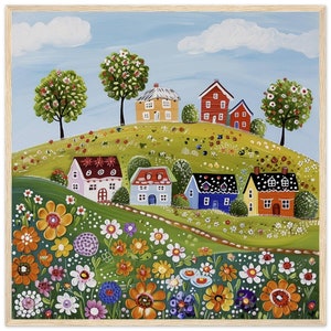 Norrland Village Art Print: Swedish Landscape, Limited Edition Framed Poster