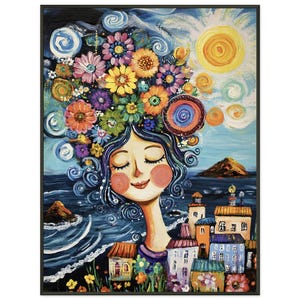 Naive Floral Print - Etsy