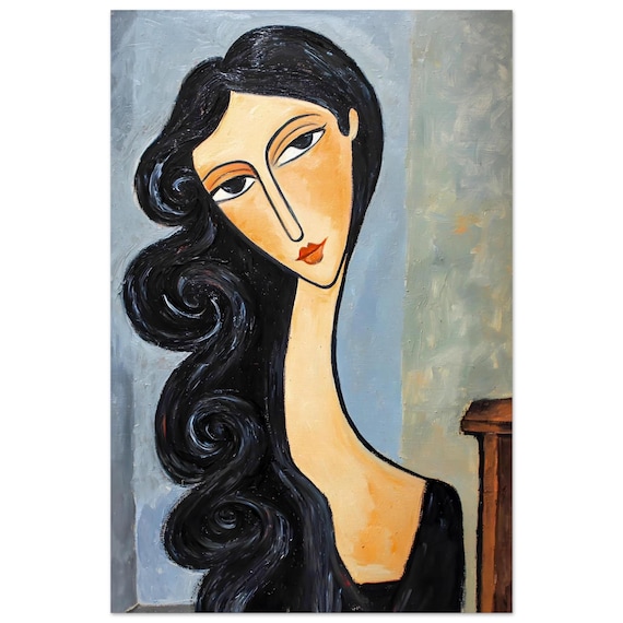 Modigliani【少女の肖像】肉筆油彩画　模写 Modigliani【少女の肖像】肉筆油彩画 模写 Amedeo Modigliani PORTRAIT
