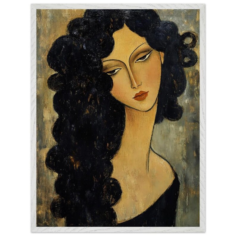 Modigliani-Inspired Portrait – Framed Museum-Quality Art Print image 7