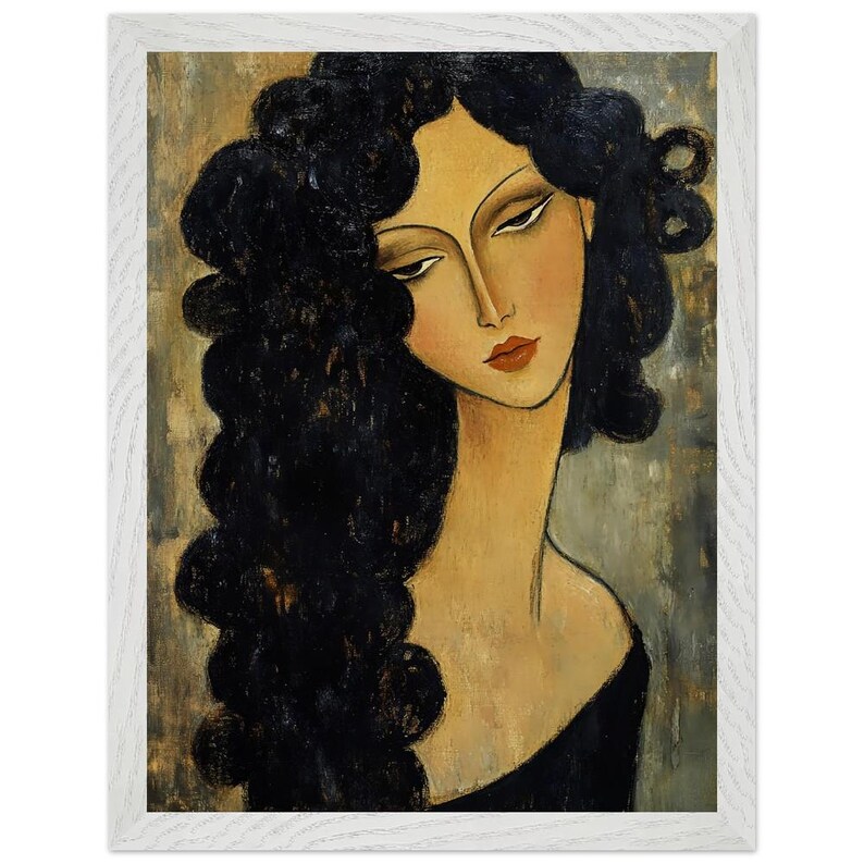 Modigliani-Inspired Portrait – Framed Museum-Quality Art Print image 4