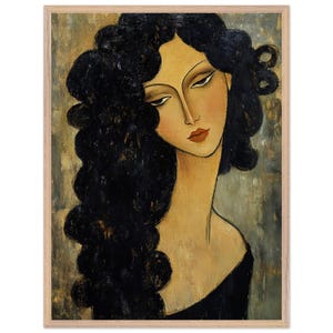 Modigliani-Inspired Portrait – Framed Museum-Quality Art Print image 2
