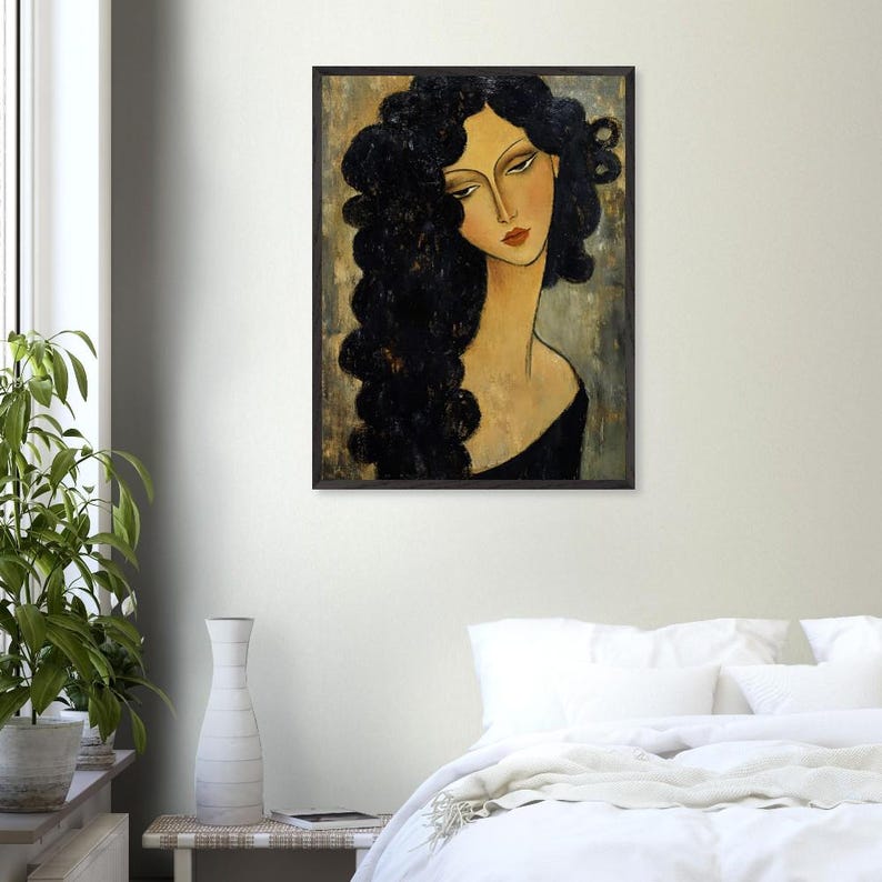 Modigliani-Inspired Portrait – Framed Museum-Quality Art Print image 10