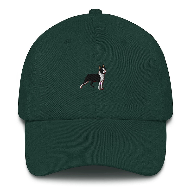 Boston Terrier Baseball Cap - Cotton Washed Dad Hat, Adjustable, Retro Style, One Size Fits Most - View #2