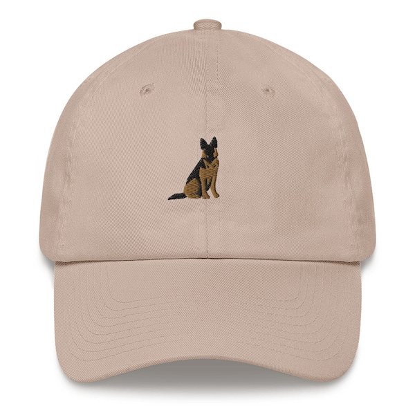 German Shepherd Dog Dad Hat, embroidered baseball cap