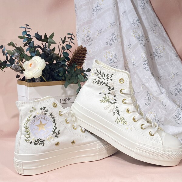 platform wedding sneakers