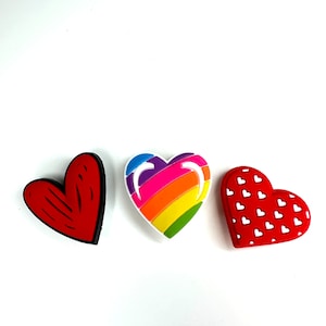 Amuleto de coração de amor - acessório de sapato para o dia dos namorados - amuletos de slogan em preto e branco - ideia de presente positiva - amuleto de amor - acessórios de tamancos - melhor amiga