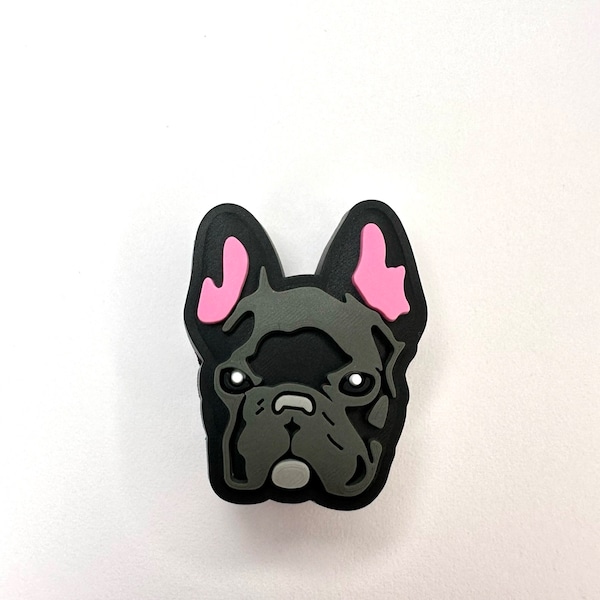 French bulldog style clog charms - frenchie charm - dog shoe charm - dogs of Etsy - canine charms - dog mom - dog dad