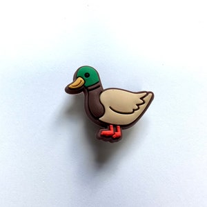 Duck shoe charm - mallard shoe accessories - wildlife clog clips - nature charm - feathered friends charm - bird clog charm - duck accessory