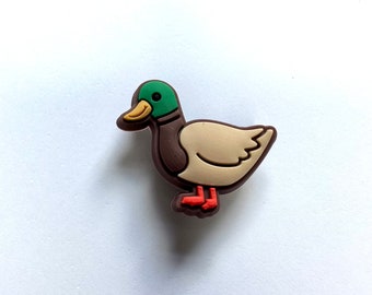 Duck shoe charm - mallard shoe accessories - wildlife clog clips - nature charm - feathered friends charm - bird clog charm - duck accessory