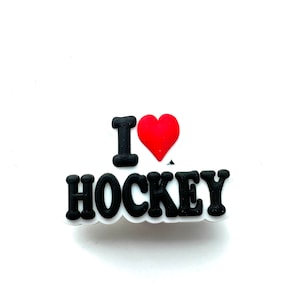 I Heart Love Hockey Wholesale Italian Charm Laser Link 9MM