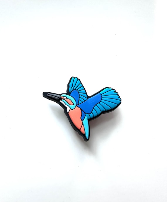 Kingfisher Shoe Charm: Wildlife Clog Clip, Bird Accessory