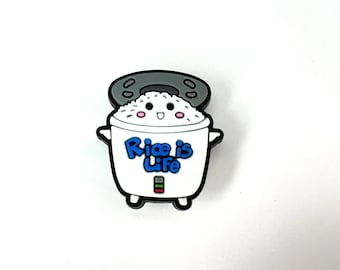 Rice is life style shoe charms - shoe clips - shoe charms - foodie shoe charms - trending now - rice cooker charms