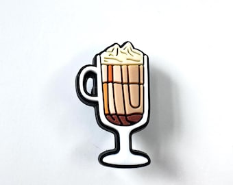 Latte Shoe Charm: Coffee Clog Decoration