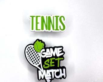 Tennis Shoe Charms: PVC Clog Accessories Ball games team mate gift idea sports