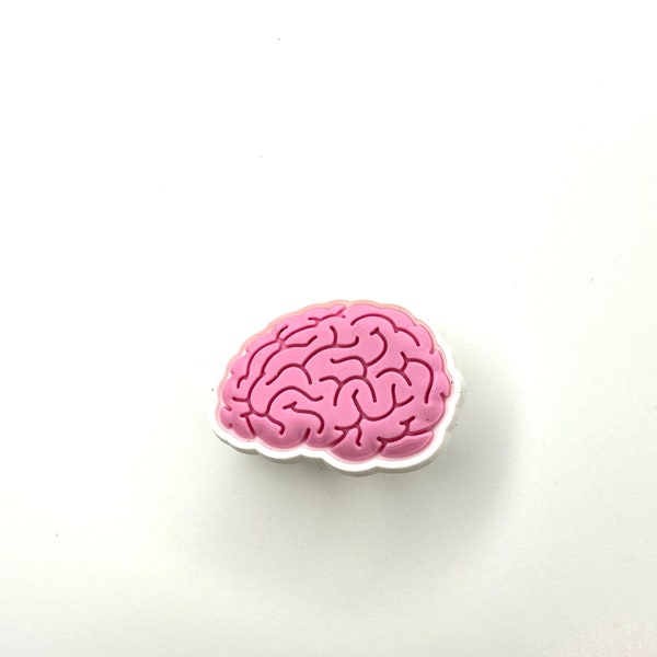 Brain shoe charms - doctor shoe accessory - human anatomy clog fashion - smart shoe clip - healthcare clog charms - brainy shoe charm