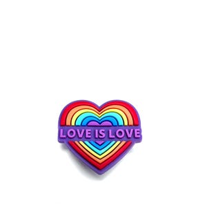 Pingentes de sapato LGBTQA - melhor acessório de sapato da vida - pingente de arco-íris - pingente de amor é amor - pingente de sapato divertido - acessórios de tamancos - pingentes de sapato de arco-íris