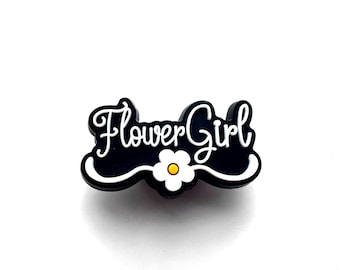 Flower Girl Shoe Charm: Bridal Party Clog Accessory