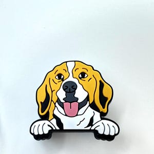 Beagle style clog charms - dog breed charm - dog shoe charm - dogs of Etsy - canine charms - dog mom dog dad - hunting - canine fluffy dog