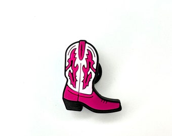 Cowboy Schuh Charme - Cowboy Stiefel Charme - Cowboy Stil Clog Clip - Rosa Cowgirl Ästhetik - Cowboy