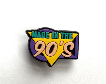 90s Shoe Charm: Retro Clog Pin Accessory