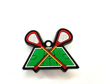 Lacrosse Schuhanhänger: PVC Clog Clip - Sport Geschenk