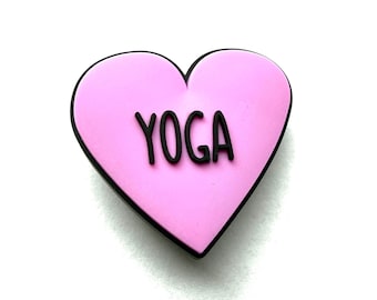 I love yoga shoe accessories foam clog charm yoga lover gift gym baddie namaste healthy shoe clips gym buddies gifting aesthetic