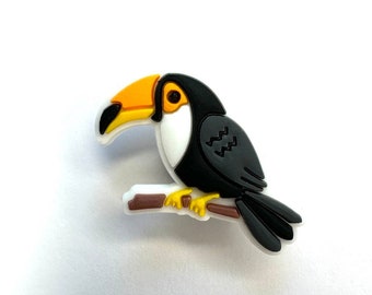 Toucan Shoe Charm: Wildlife Clog Accessory Avitourism