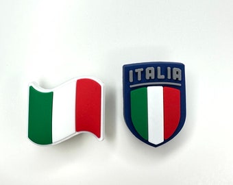 Italian Flag Clog Charm - Italy Sign - European Gift Italy Gifting