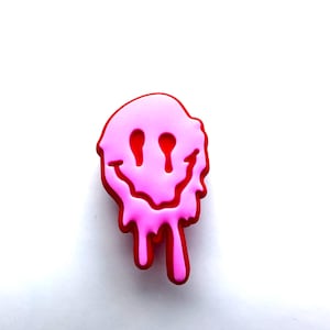 Smile shoe Charm - smiling shoe charm - funny face charms - cute clog accessories - fun clog charms - charmitz charms - smiles - pink smile