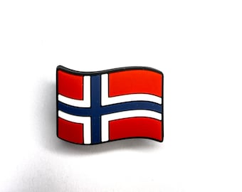 Norway Flag Norwegian Clog Charms - European Shoe Accessories