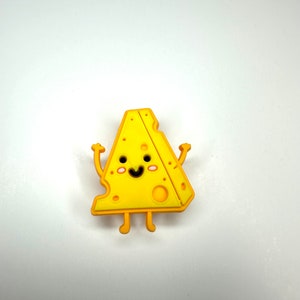 Cheese Shoe Charm: Foodie Clog Clip, Cheddar, Brie, Camembert, Cheesy charm