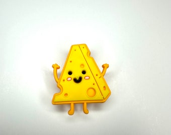 Cheese Shoe Charm: Foodie Clog Clip, Cheddar, Brie, Camembert, Cheesy charm