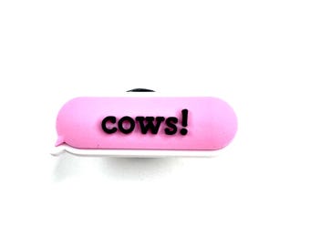 Cow Clog Charm - Farm Animal Shoe Accessory