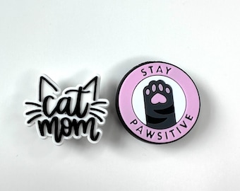 Cat Mom Shoe Charms: Pawsitive Clog Accessory