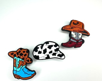 Cowgirl Boot Clog Charm: Western Shoe Accessory
