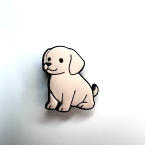 Golden retriever style clog charms - puppy charm - dog shoe charm - dogs of Etsy - canine charms - dog mom - dog dad - retriever gifts - pup