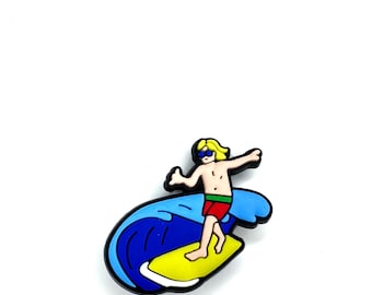 Surfing Shoe Charms: Beach, Waves, Shark Clog Accessories