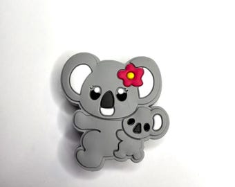 Adorno para zapatos de koala: accesorio para zuecos de koala bebé marsupial australiano