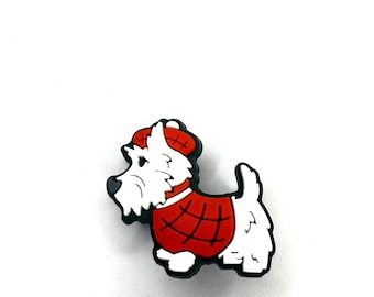Scotty dog Clog Charm Scottish terrier Dog Shoe Charms puppy accessories Scotland pvc  accessory valentines gifts