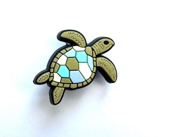 Zeedieren Schoenbedels - nautische stijl, schildpad - lederrug - schildpad - schildpad - koraal - pvc schoendecoratie - klompen